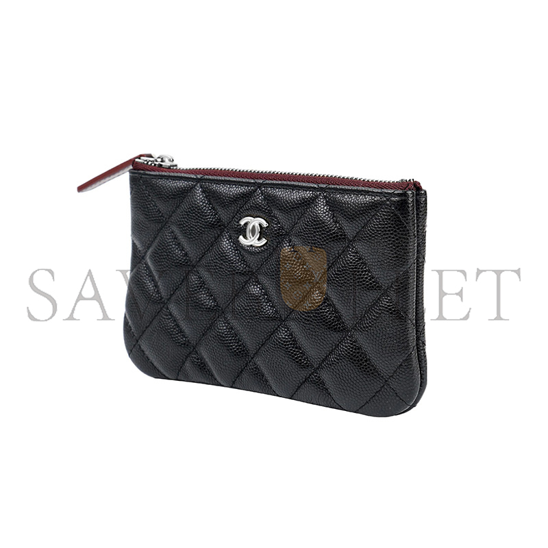 Ch**el small zipped pouch caviar leather ap4020 (15*9.5*1cm)
